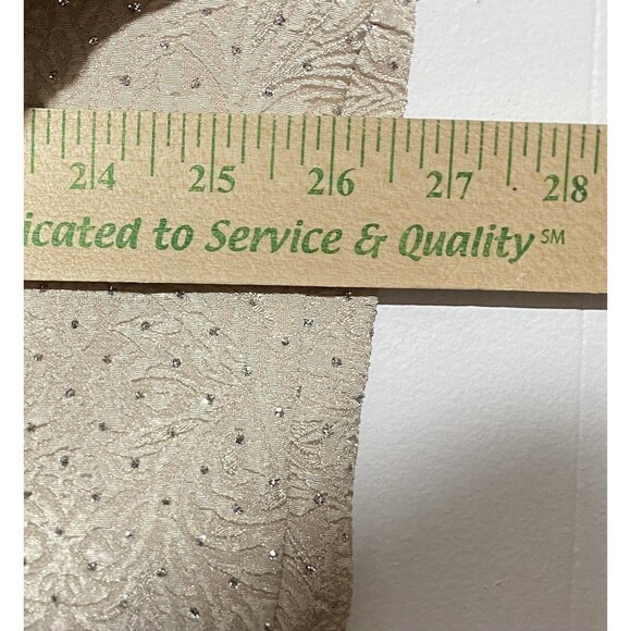 R&M Richards Jacket Womens 24W Champagne Glitter Open Front Tie Waist Evening - Picture 7 of 10